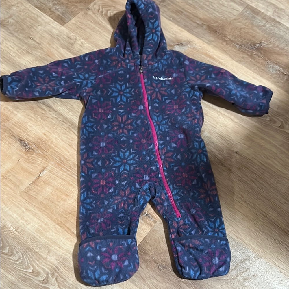 Columbia Kids' Patterned One Piece - Blue and Pink